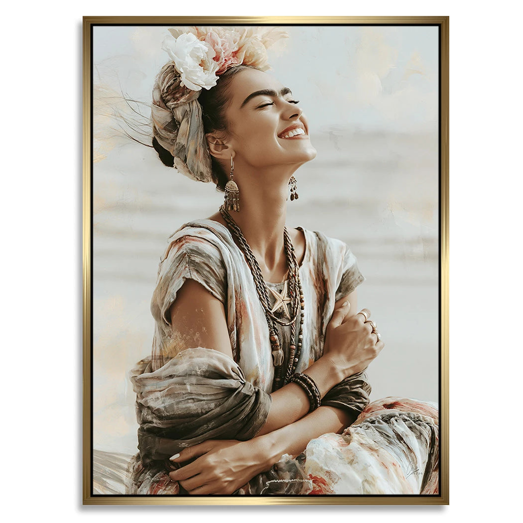 Frida Meeresglück Alu Dibond Wandbild