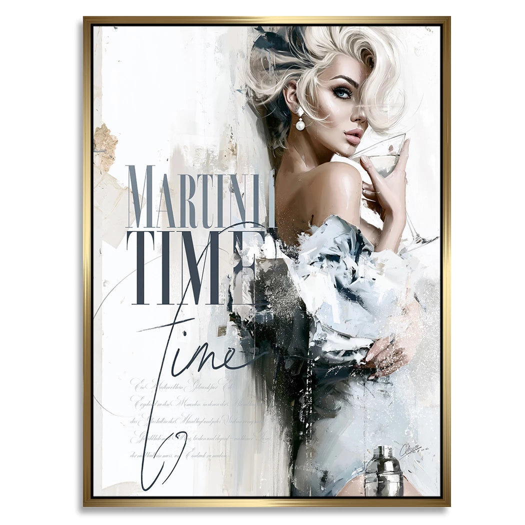 Martini Time Alu Dibond Wandbild