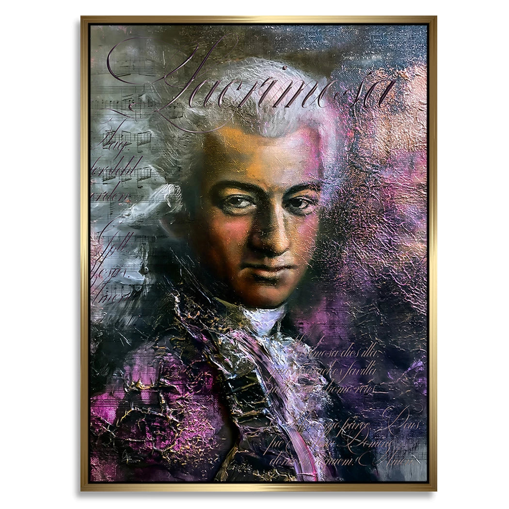 Mozart Opus Alu Dibond Wandbild