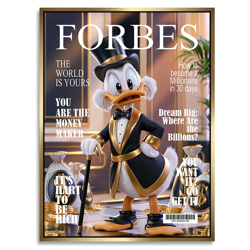 Forbes Dagobert Time Alu Dibond Wandbild