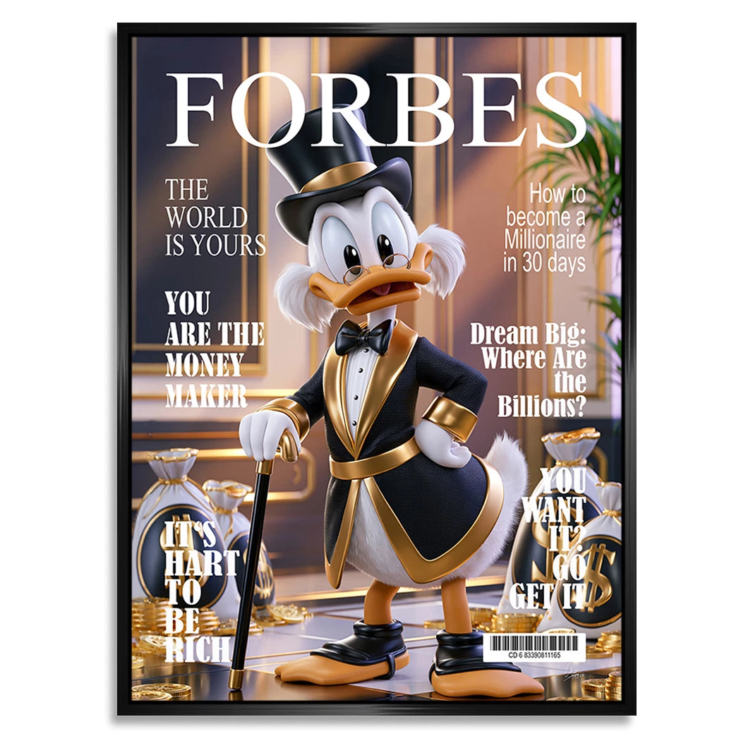 Forbes Dagobert Time Alu Dibond Wandbild