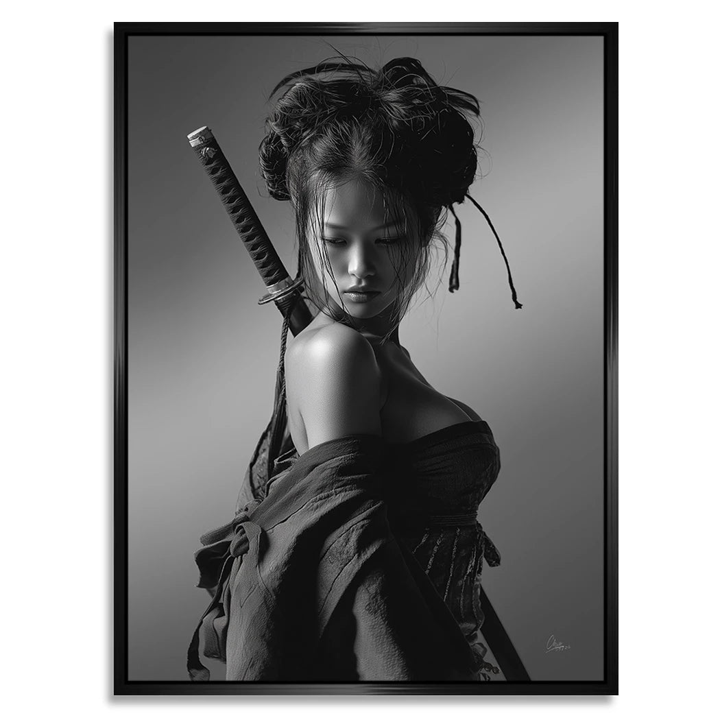 Samurai Diva Alu Dibond Wandbild