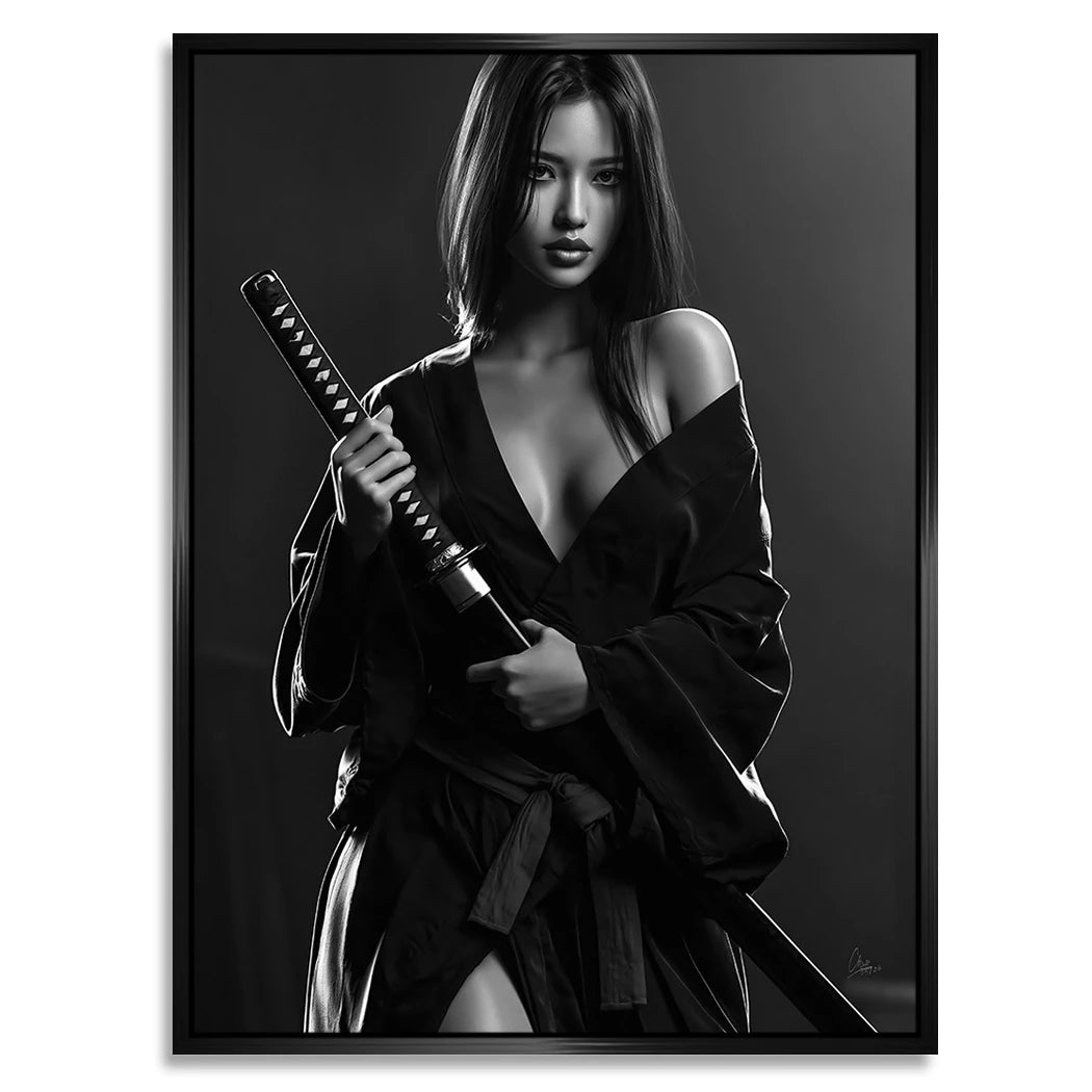Katana Goddess Alu Dibond Wandbild
