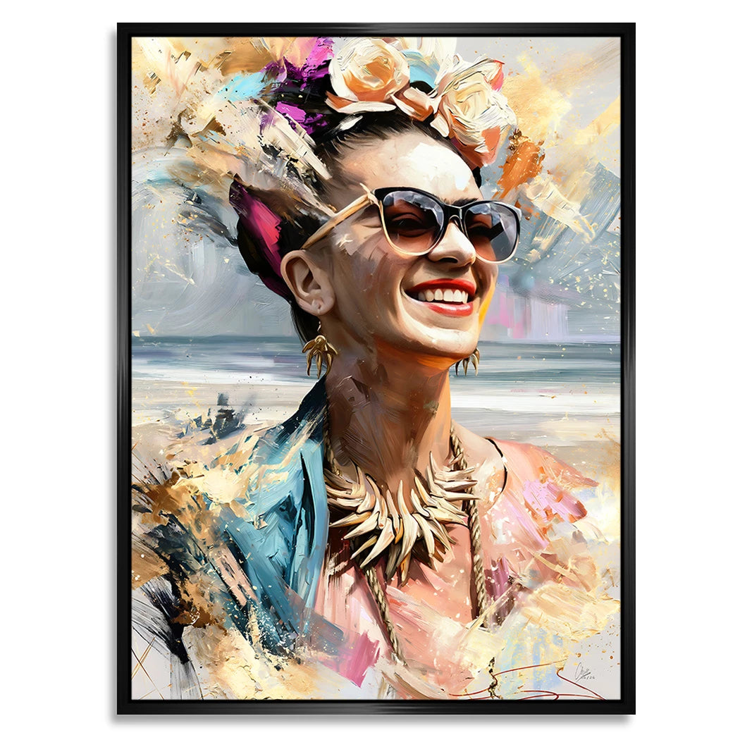 Frida Beach Alu Dibond Wandbild