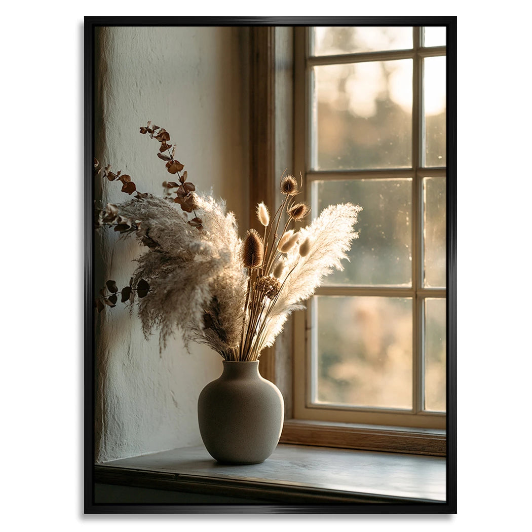 Pampas Fensterlicht Alu Dibond Wandbild