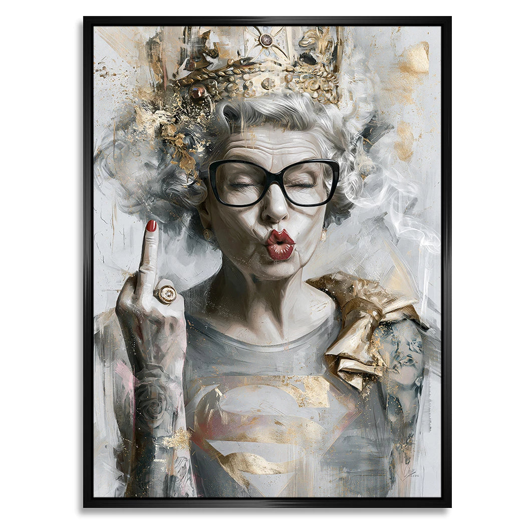 Queen Superman Alu Dibond Wandbild
