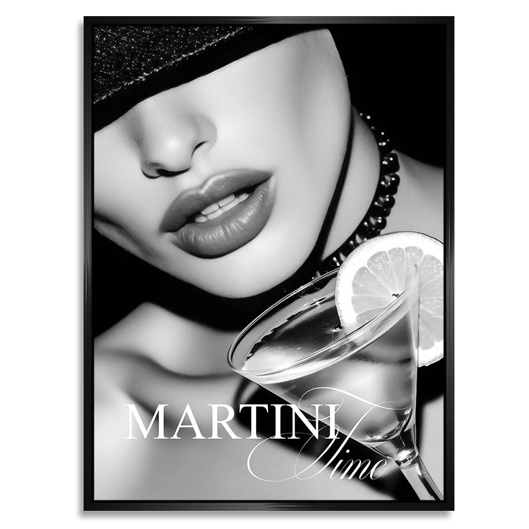 Martini Midnight Alu Dibond Wandbild