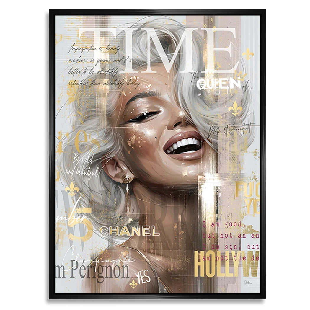 Marilyn Monroe Cover Alu Dibond Wandbild
