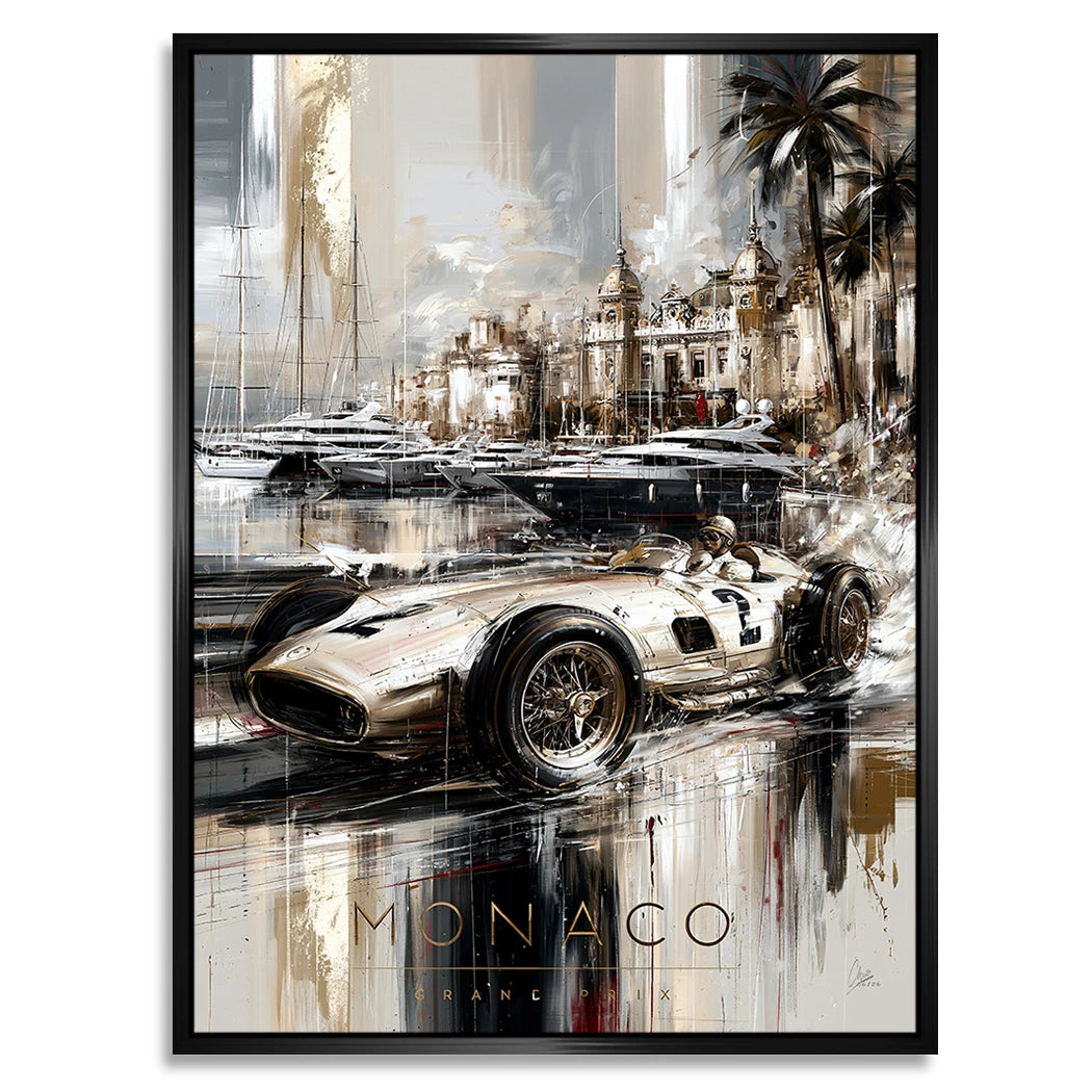 Monaco Pole Position Alu Dibond Wandbild