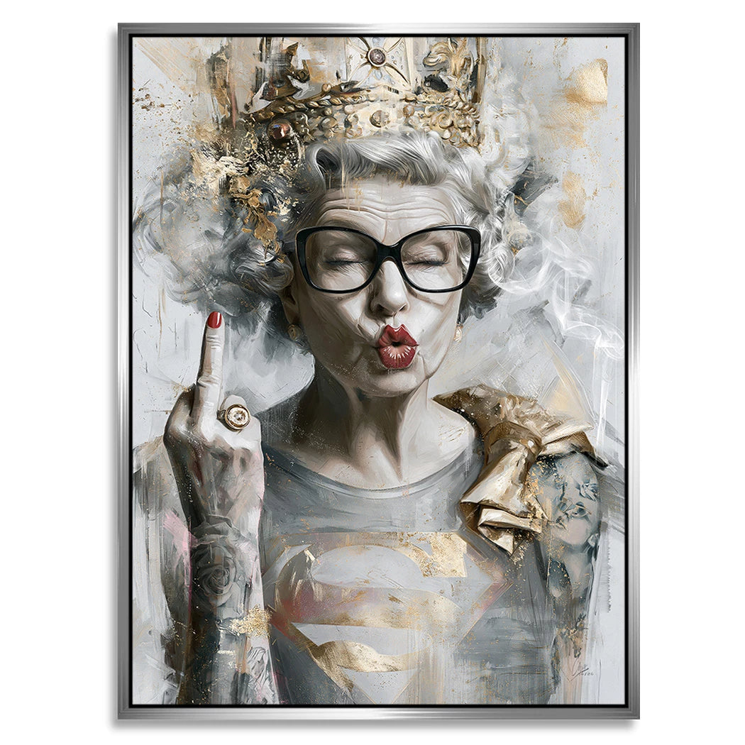 Queen Superman Alu Dibond Wandbild