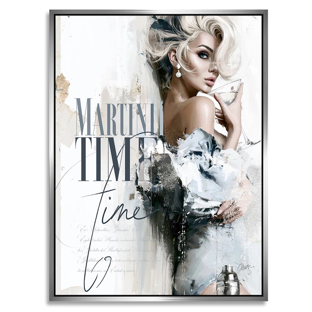 Martini Time Alu Dibond Wandbild