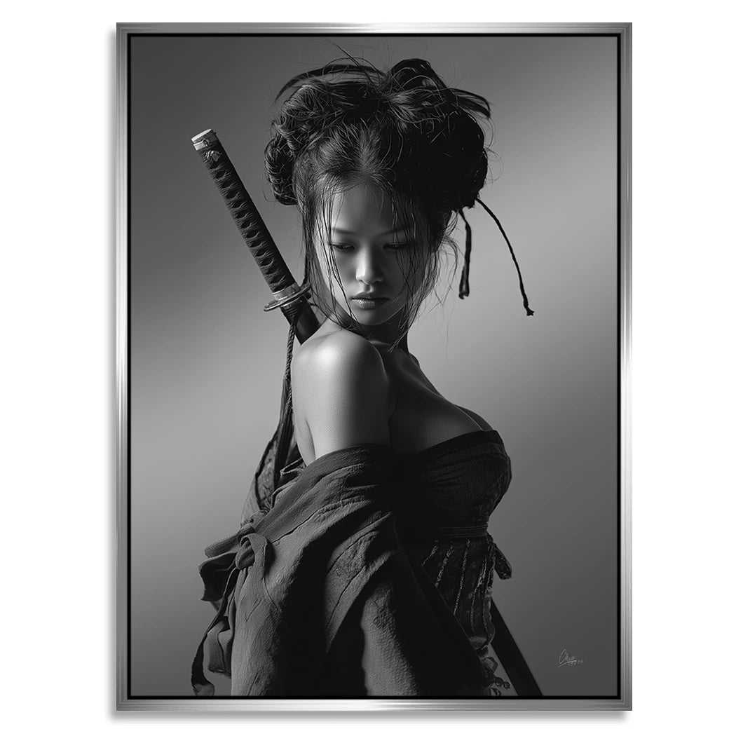 Samurai Diva Alu Dibond Wandbild