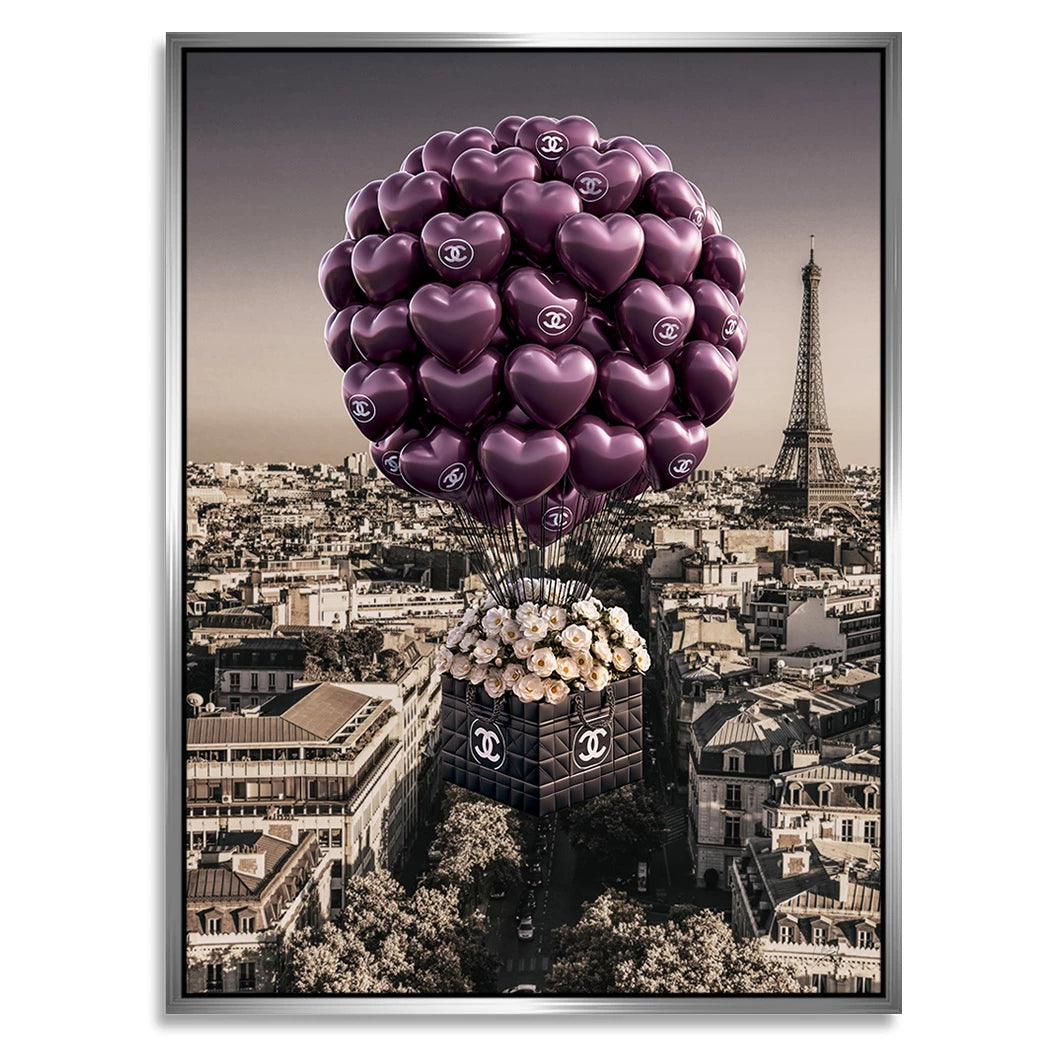 Chanel Ballons Alu Dibond Wandbild