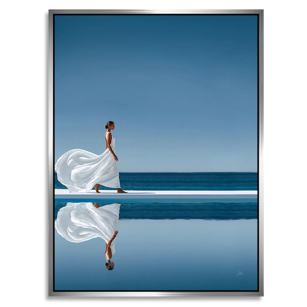 Blue Silence Alu Dibond Wandbild