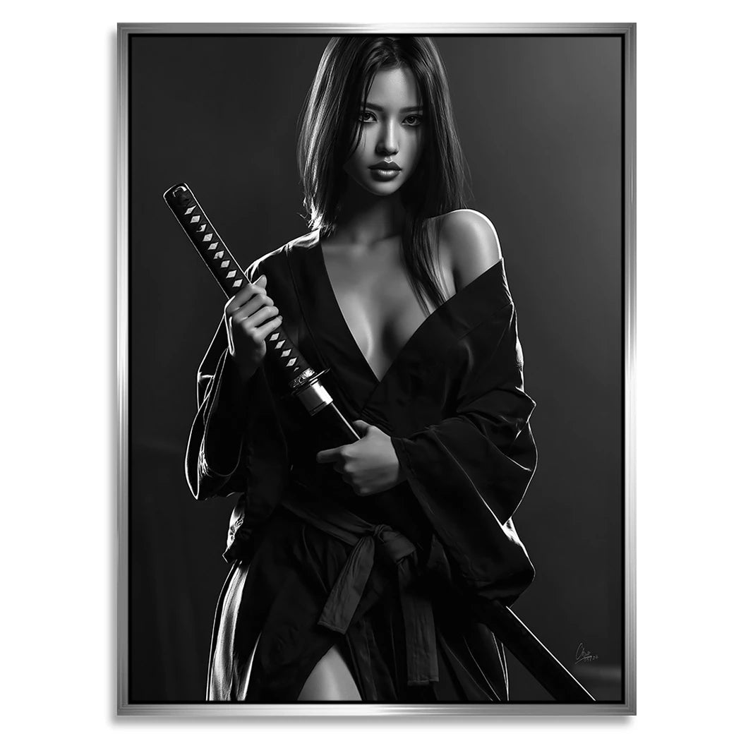 Katana Goddess Alu Dibond Wandbild