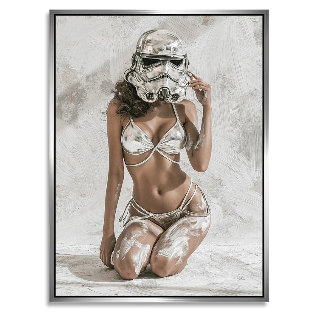Stormtrooper Blanc Alu Dibond Wandbild