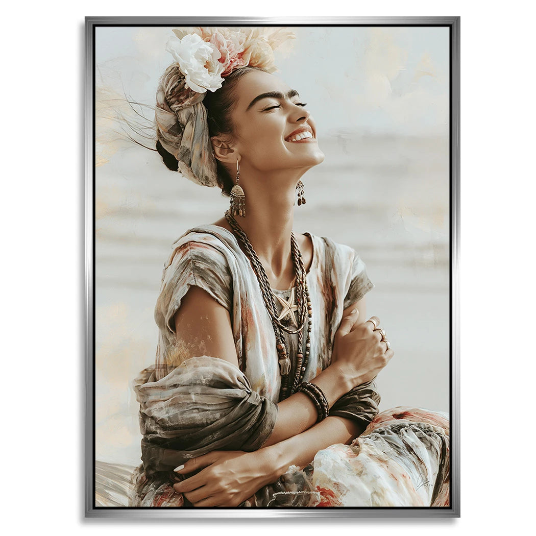 Frida Meeresglück Alu Dibond Wandbild