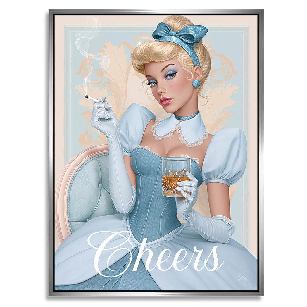 Cinderella Cheers Alu Dibond Wandbild