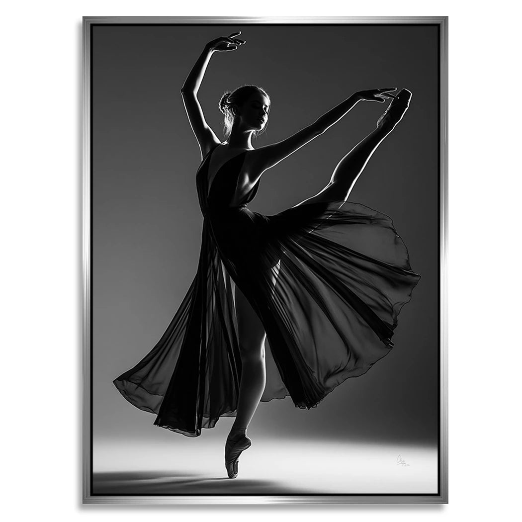 Ballerina Schattenpoesie Alu Dibond Wandbild