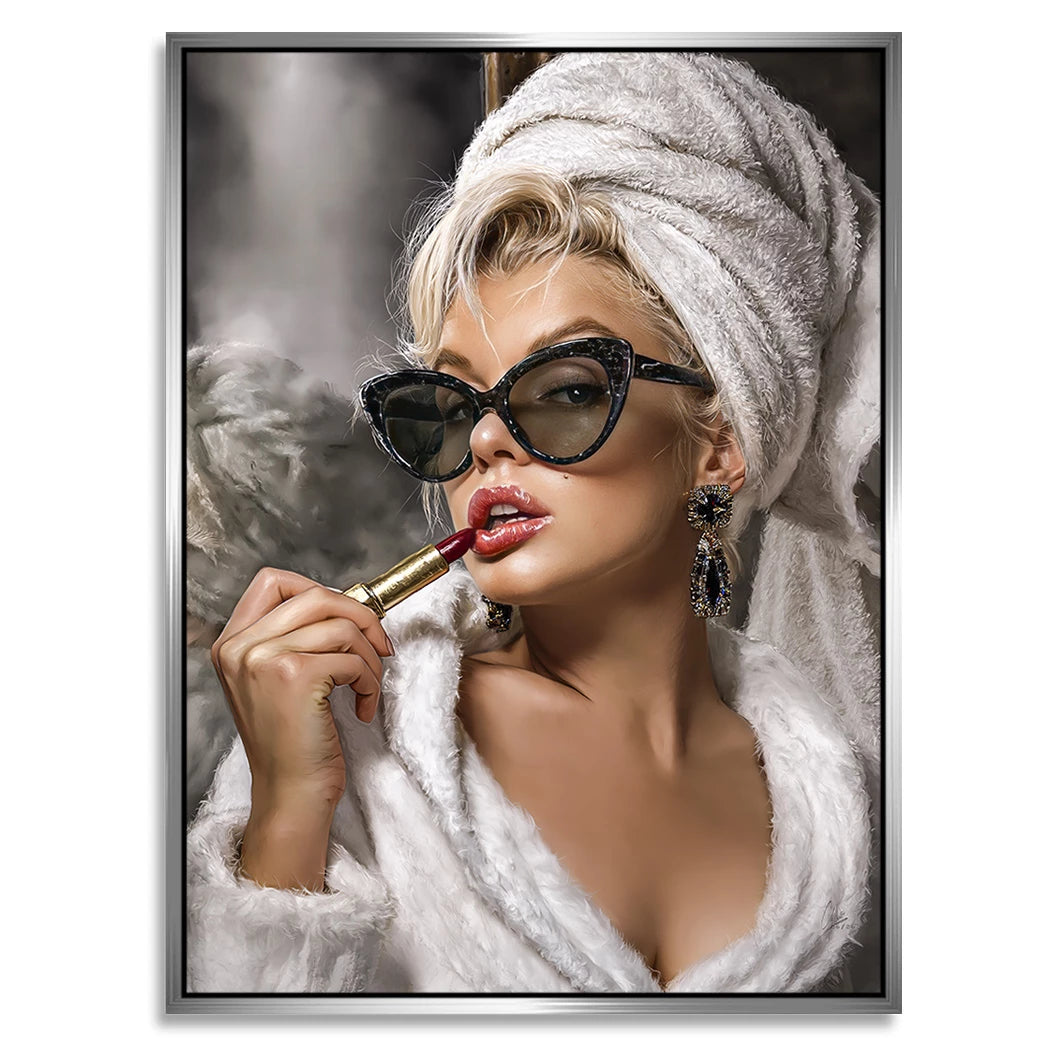 Marilyn Rouge Alu Dibond Wandbild