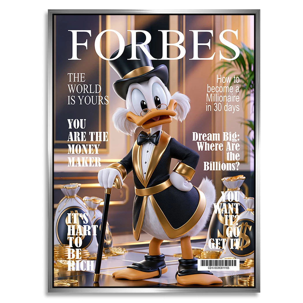 Forbes Dagobert Time Alu Dibond Wandbild