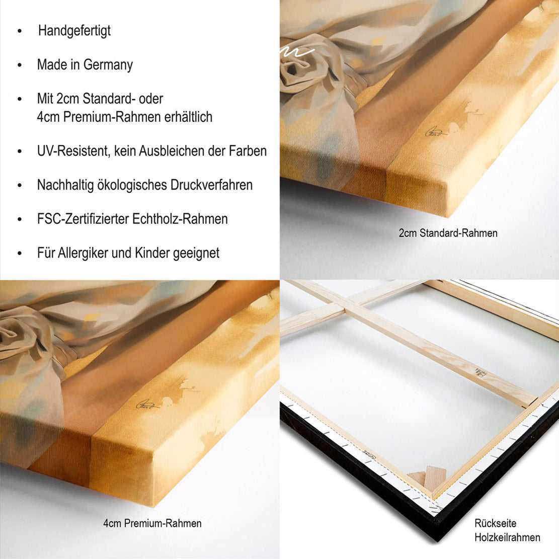 Amber Flow Leinwand Bild INGALERIE