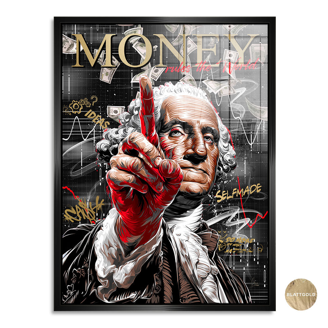 Money Rules Vision Blattgold Bild kunstgestalten-24