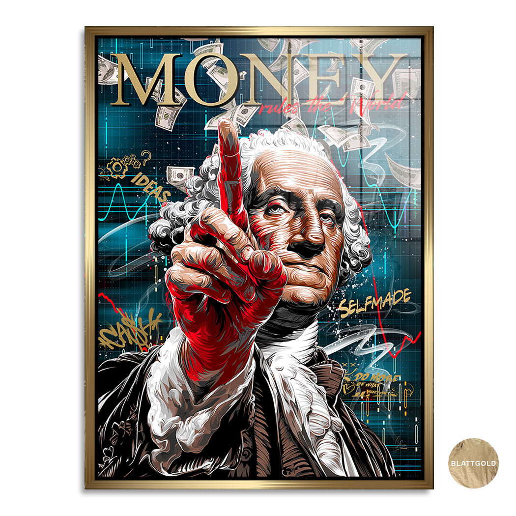 Code of Money auf Blattgold Bild kunstgestalten-24
