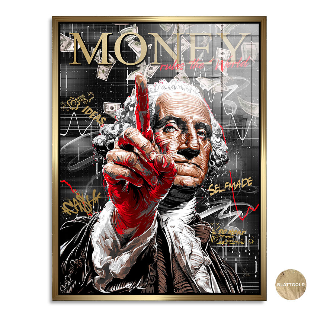 Money Rules Vision Blattgold Bild kunstgestalten-24