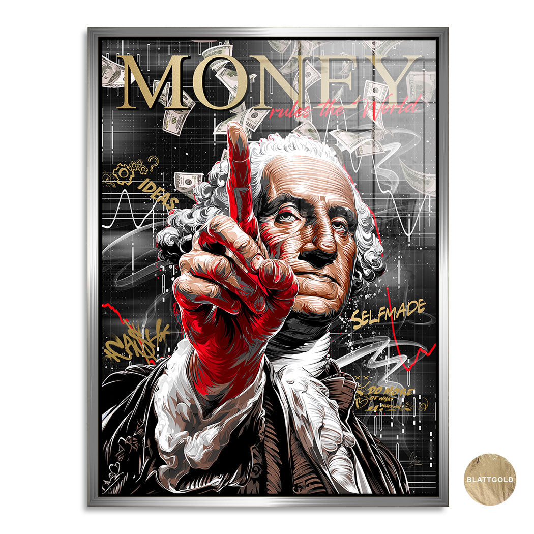 Money Rules Vision Blattgold Bild kunstgestalten-24