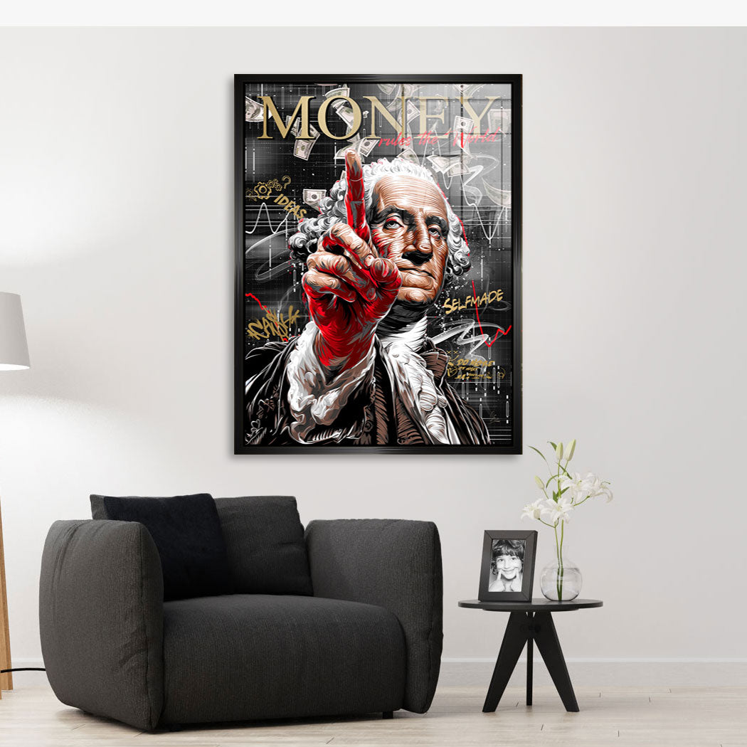 Money Rules Vision Blattgold Bild kunstgestalten-24