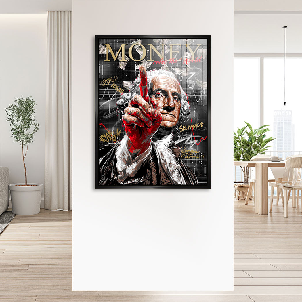 Money Rules Vision Blattgold Bild kunstgestalten-24