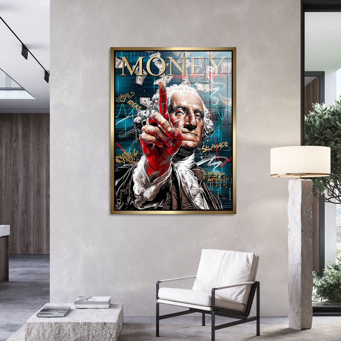 Code of Money auf Blattgold Bild kunstgestalten-24