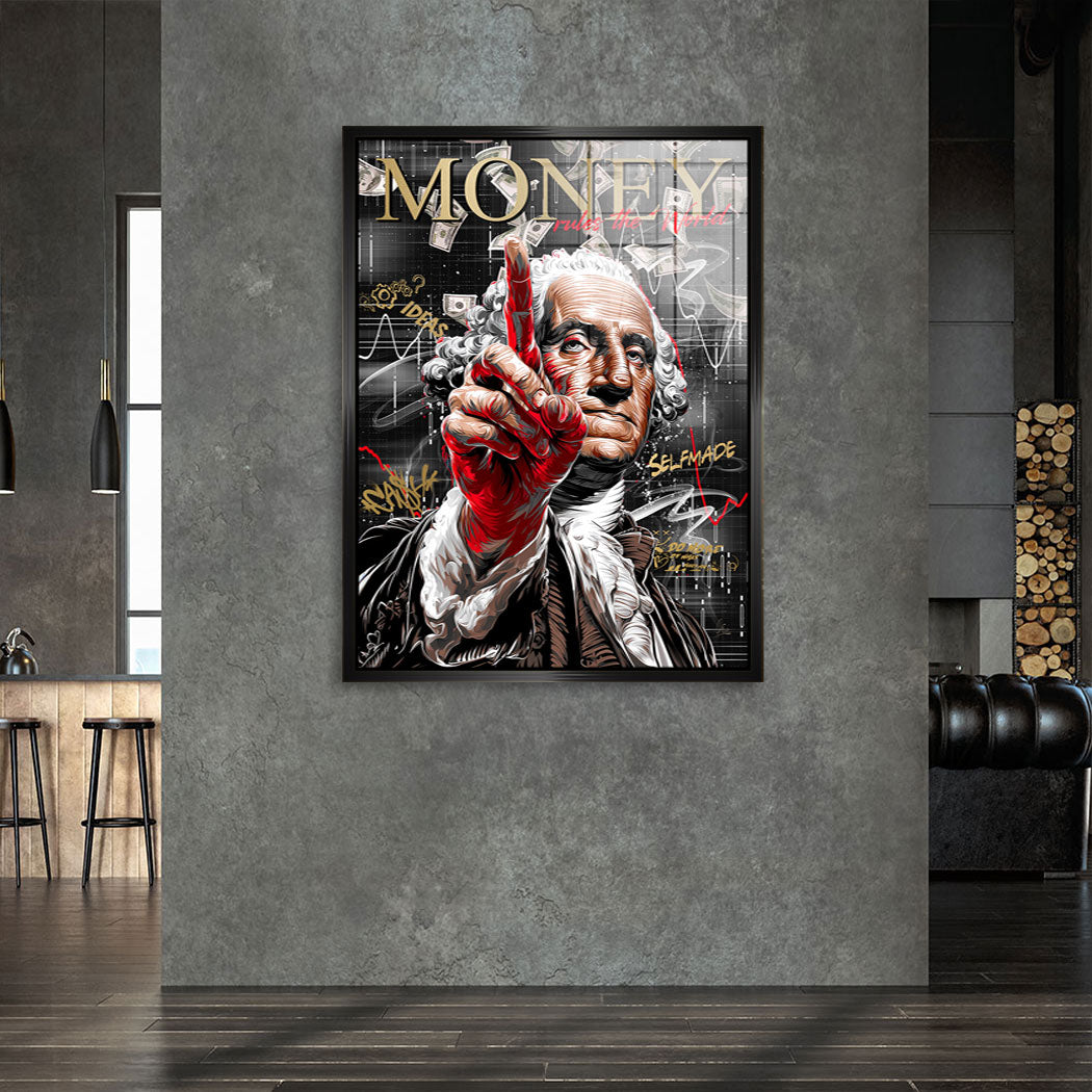 Money Rules Vision Blattgold Bild kunstgestalten-24