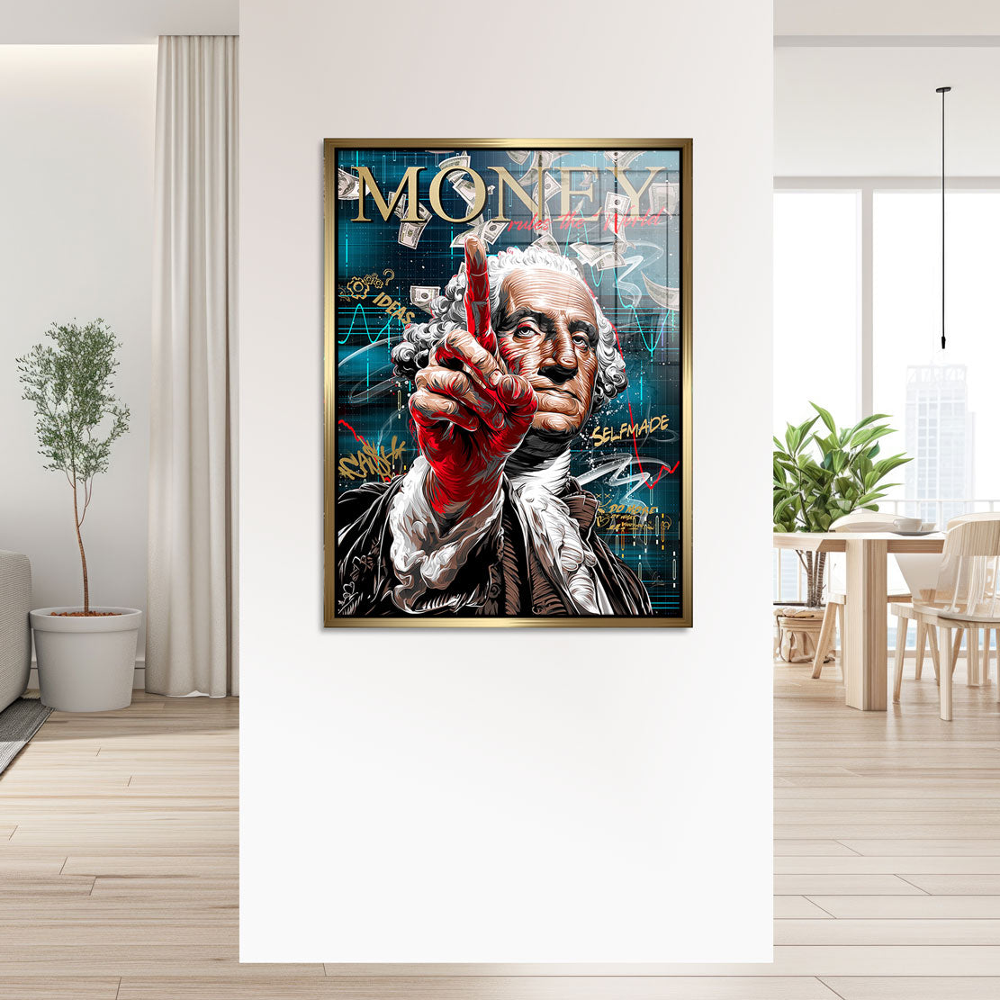 Code of Money auf Blattgold Bild kunstgestalten-24