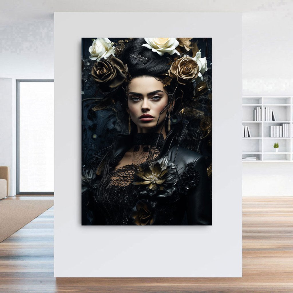 Frida Kahlo Dark Style Leinwand Bild INGALERIE