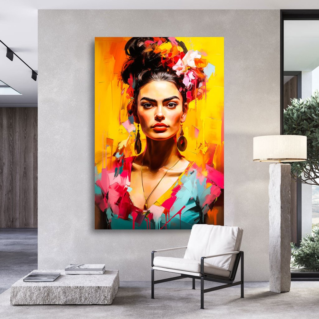 Frida Beauty Flower Leinwand Bild INGALERIE