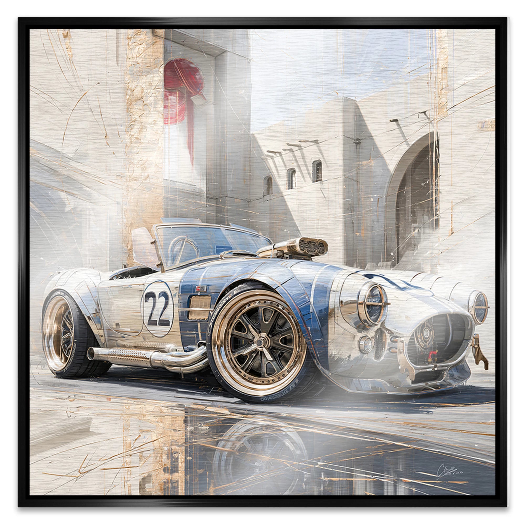 AC Cobra Velocity Aluminiumbild gebürstet