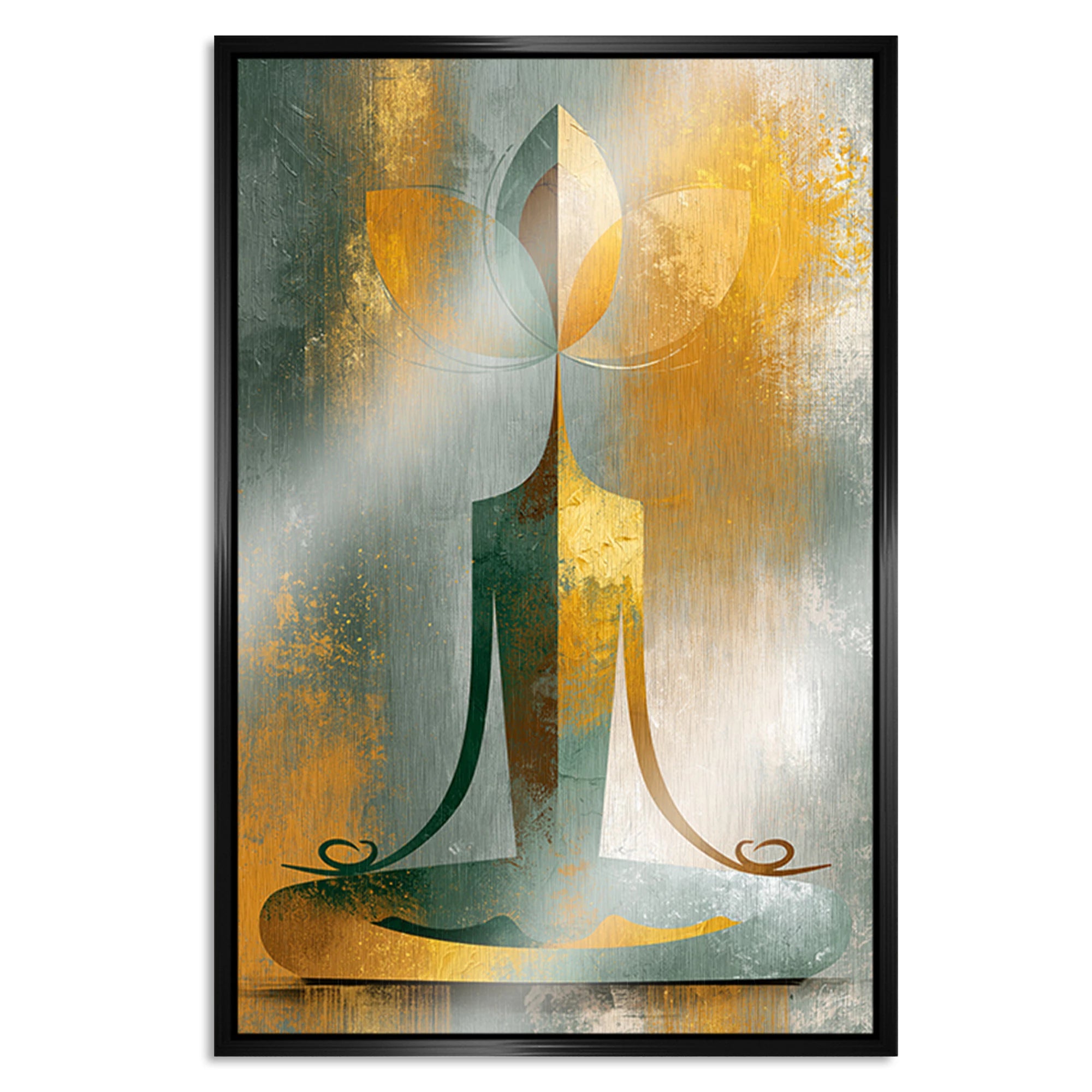 Buddha Harmonie Aluminiumbild gebürstet
