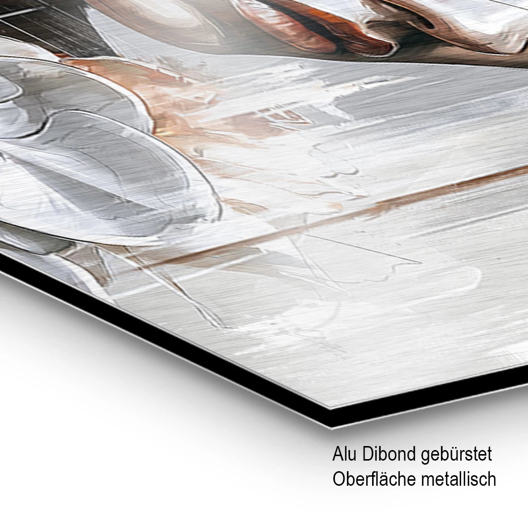 Frida Kahlo Poesie Aluminiumbild gebürstet