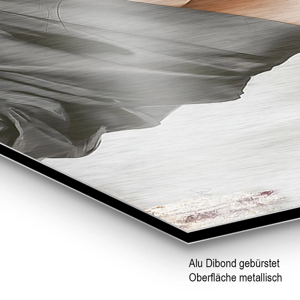 Velvet Katana Aluminiumbild gebürstet