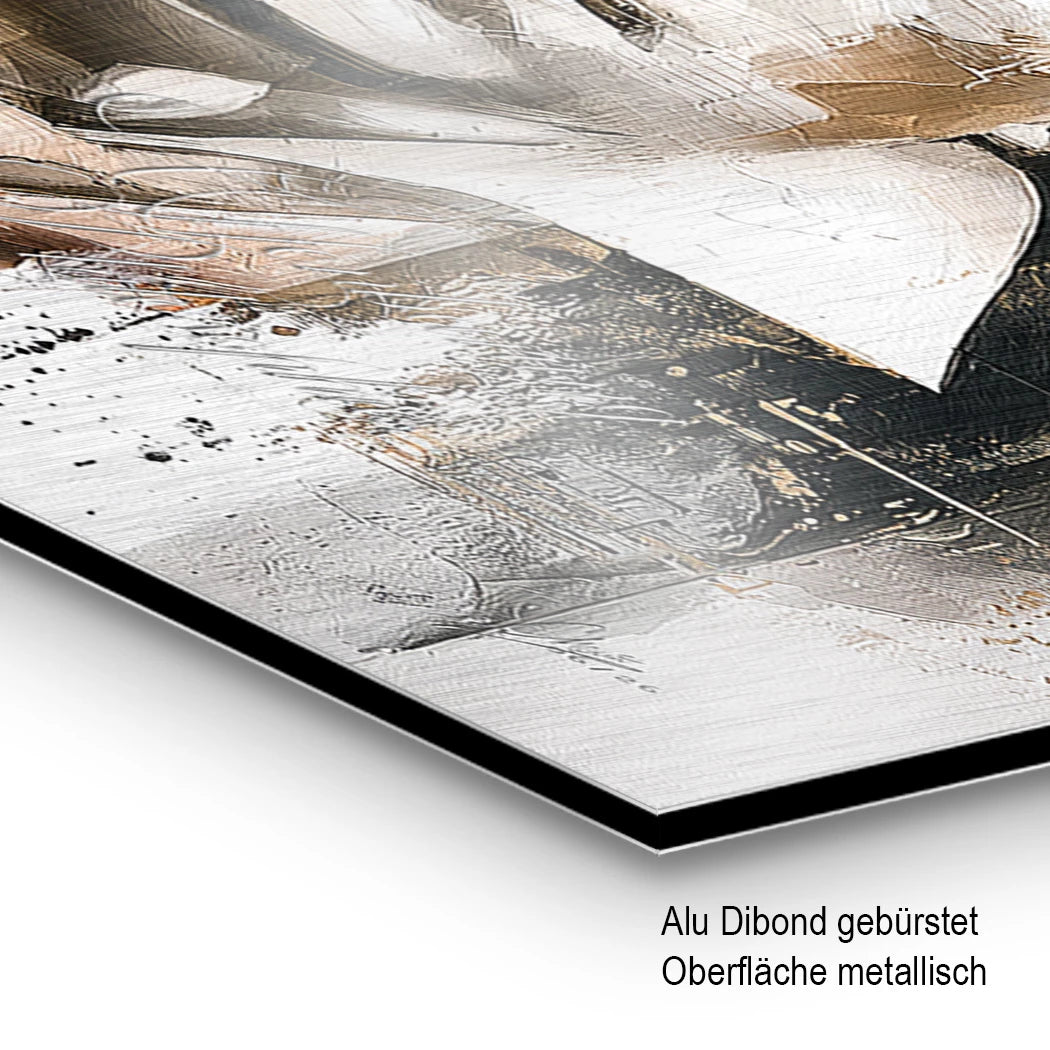 Beethoven Opus Aluminiumbild gebürstet