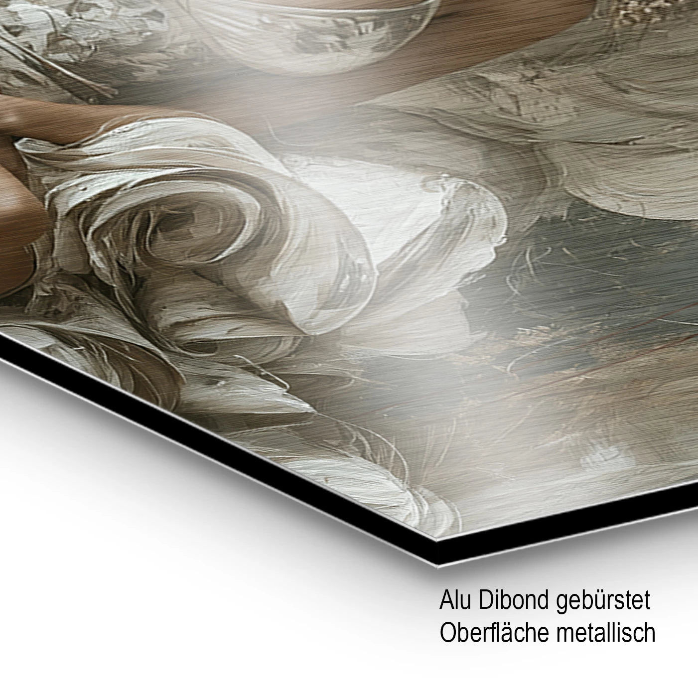 Rosentraum Aluminiumbild gebürstet