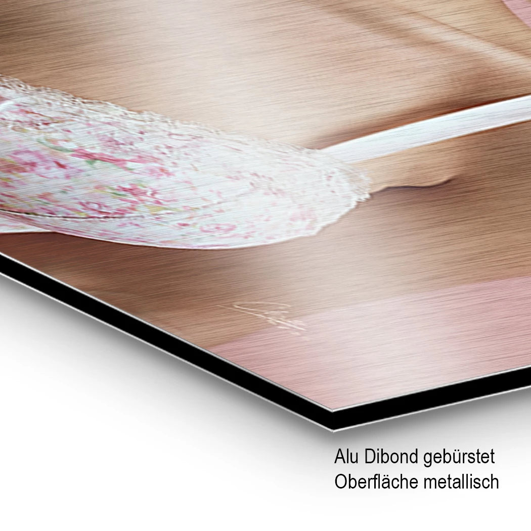 Marilyn Bubblegum Aluminiumbild gebürstet