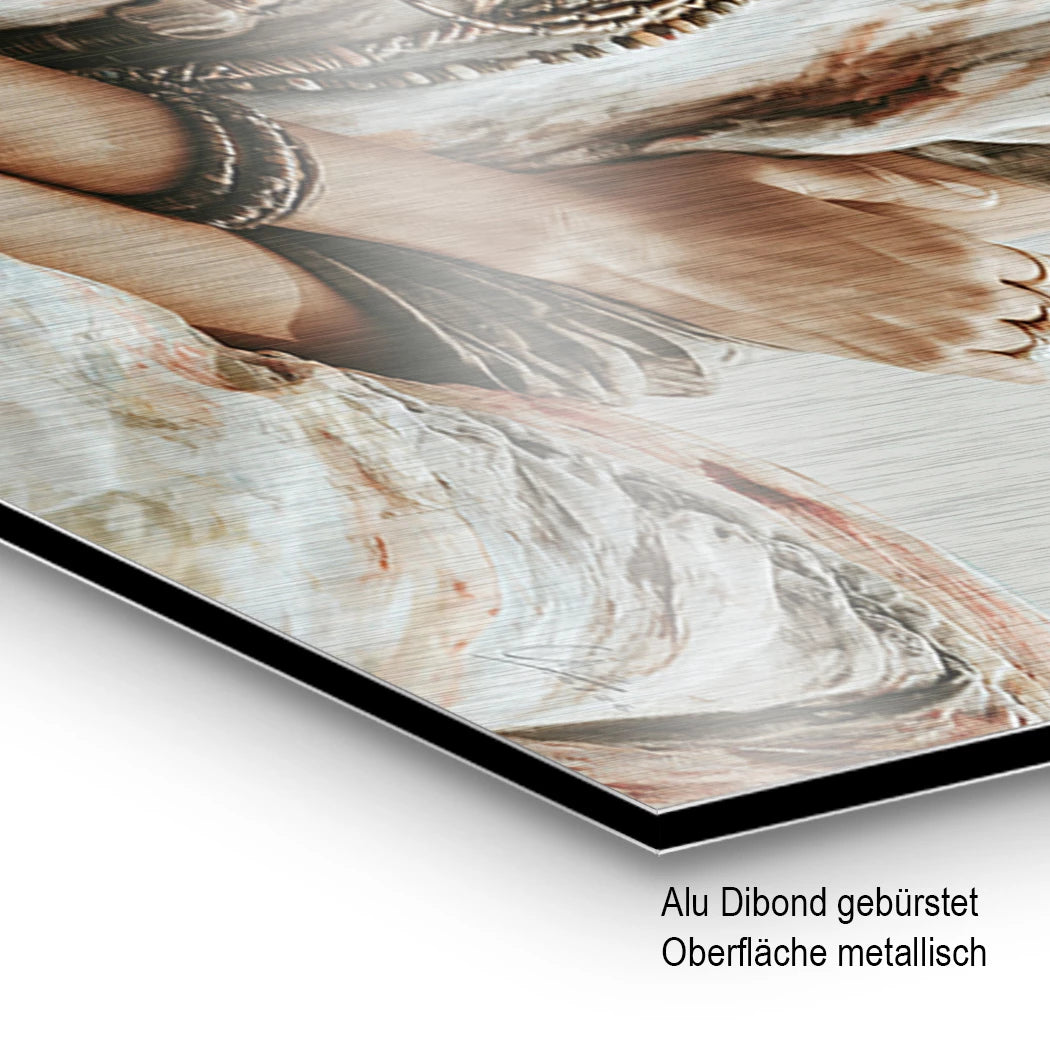 Frida Meeresglück Aluminiumbild gebürstet