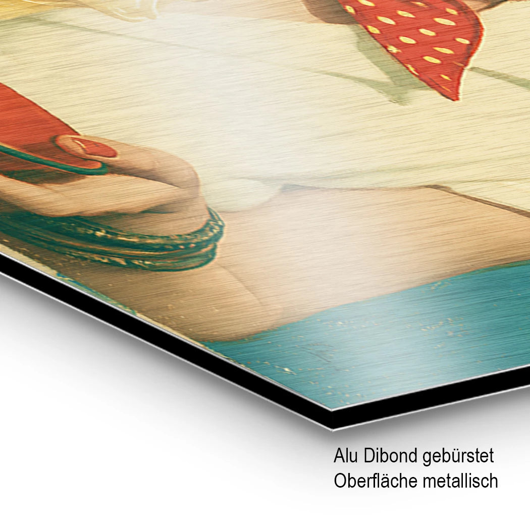 Marilyn Monroe Dolce Aluminiumbild gebürstet