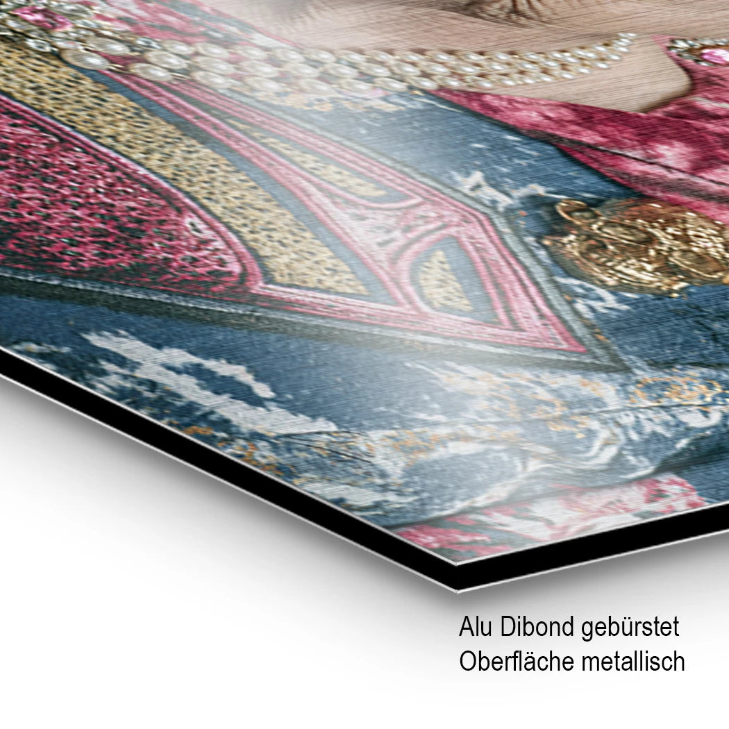 Queen Royale Aluminiumbild gebürstet
