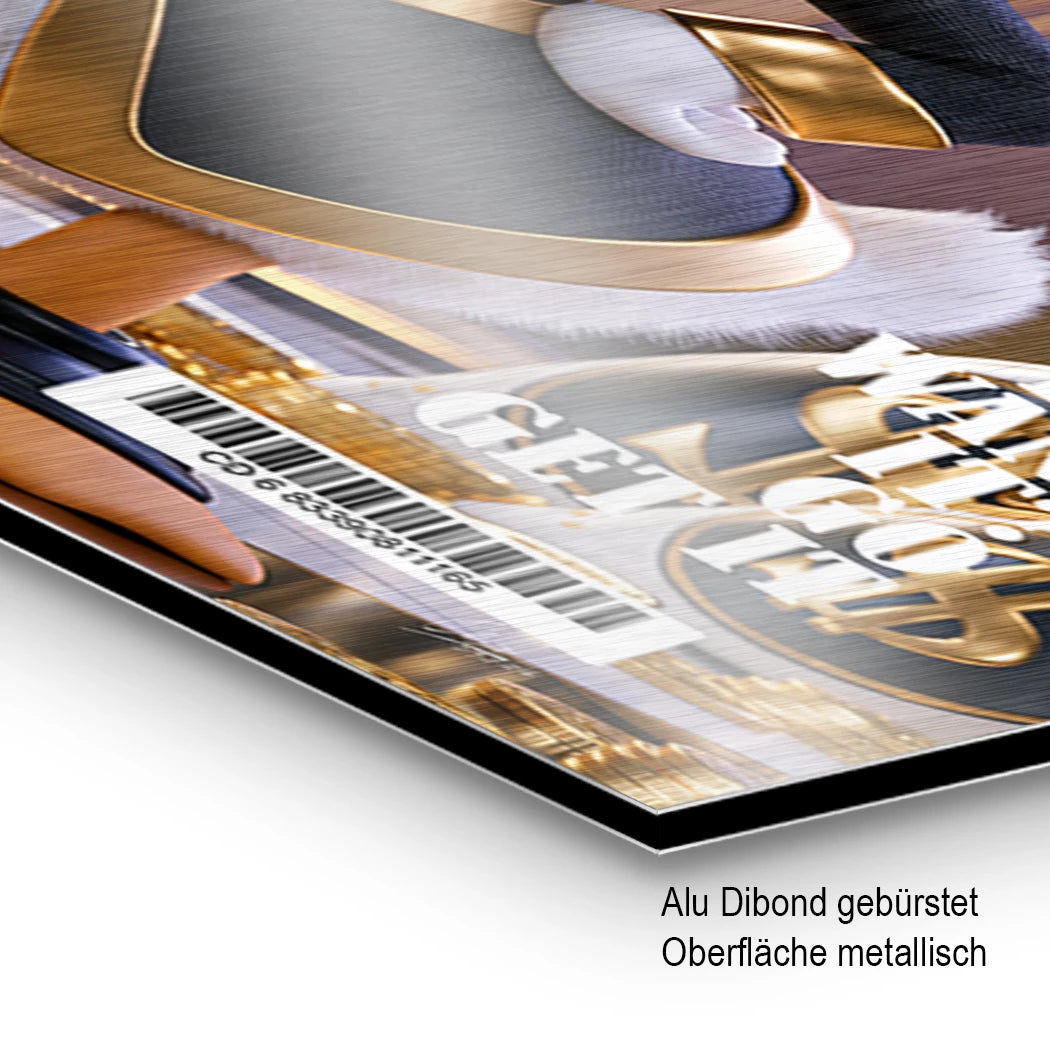 Forbes Dagobert Time Aluminiumbild gebürstet