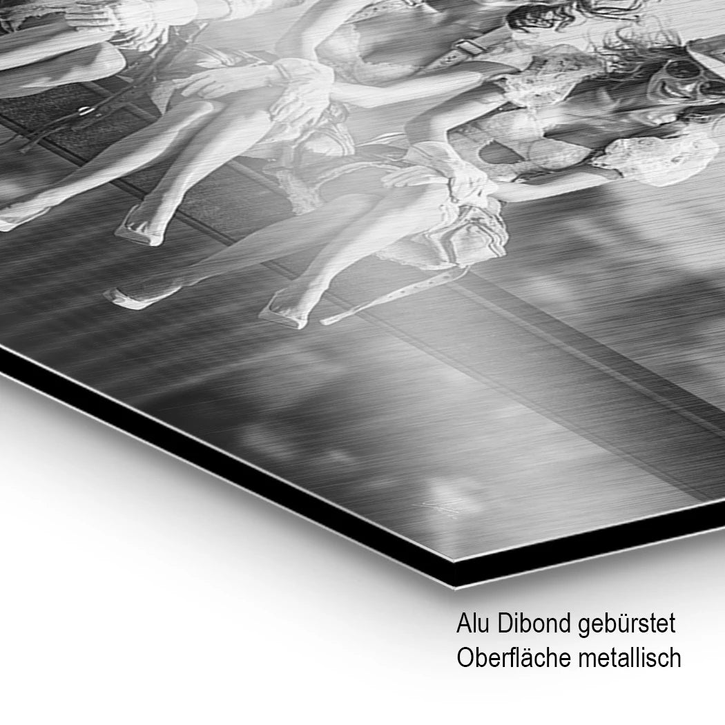 Skyline Girls Aluminiumbild gebürstet