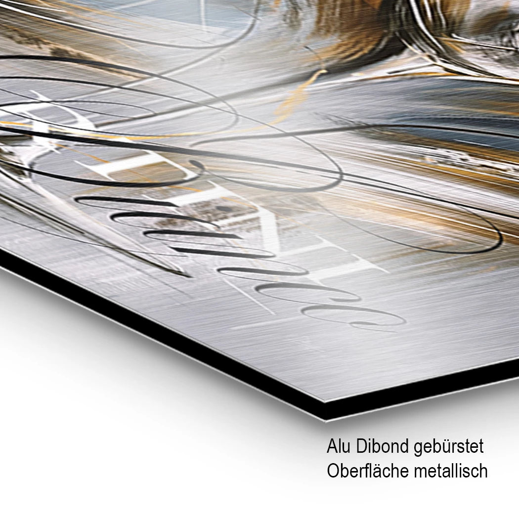 Martini Bianco Aluminiumbild gebürstet